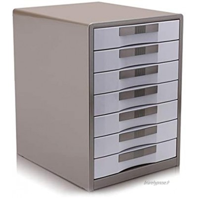 Boîtes à fiches Armoires de classement en métal Bureau de plancher 5 7 avec le type de tiroir de serrure Organisation de stockage de données A4 Bureau Color : Brown Size : 30X35X41cm