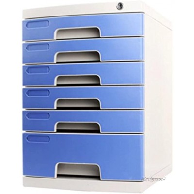 Boîtes à fiches Avec les armoires de classement A4 de niveau de tiroir en plastique dur de boîte de rangement de Cabinet de fichier de serrure