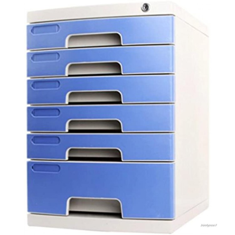 Boîtes à fiches Avec les armoires de classement A4 de niveau de tiroir en plastique dur de boîte de rangement de Cabinet de fichier de serrure