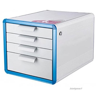 Boîtes à fiches Classeur d'alliage d'aluminium de coffret de dossier A4 4 couches armoires de classement de boîte de rangement de bureau