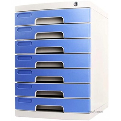 Boîtes à fiches Classeur multi-usage de 7 casiers de classeur avec des armoires de classement de bureau de serrure