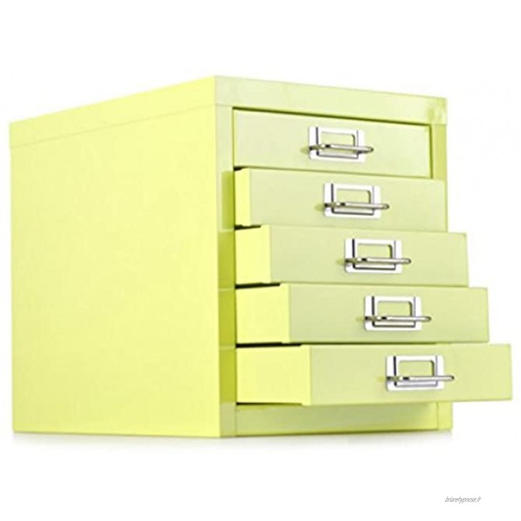 Boîtes à fiches Fichier Cabinet Bureau de stockage de bureau A4 Tiroir 5 couches classeurs