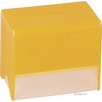 Brunnen Boîte Styrolux pour 250 fiches cartonnées A7 Orange Transparent rouge