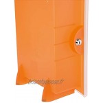 HAN 4102-61 Boite à usage multiple IMAGE'IN. Urne de scrutin innovante; boîte où recueillir les dons boîte de tirage au sort ou boîte de promo orange translucide