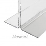 HMF 46924 Présentoir de Table Acrylique Double D'annonce | DIN A5 Format Paysage | Transparent
