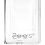 Zeigis Porte-prospectus en format portrait résistant aux intempéries avec couvercle en verre acrylique transparent