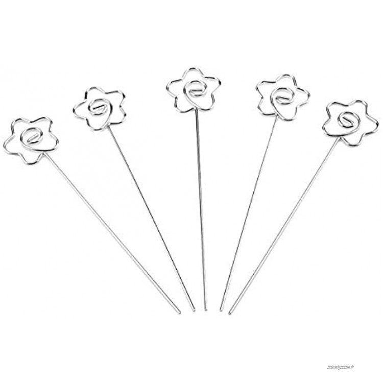 Bricolage fleur forme mémo porte-carte 100 pièces porte-photo note affichage Clip mémo clip table d'extrémité pour la Table à la maison