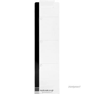 Shanrya Tableau d'affichage mémo Support de Bloc-Notes Rangement Amovible pour Papier à Lettres 30 * 8 cm 11,8 * 3,1 Pouces pour Porte-Cartes de VisiteCôté Gauche