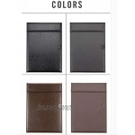 Porte-Bloc à Pince Presse-papiers A4PU en cuir Color : Dark brown
