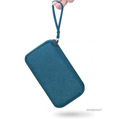 geneic Mini sac de rangement en polyester durable pour batterie externe portable étui de transport pour écouteurs téléphones portables câbles de données disques durs et accessoires