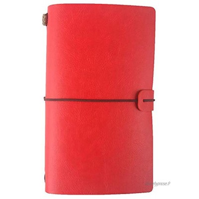 Y-H Portefeuille Classeur Rouge Bundled Main Compte Livre d'Affaires Main Compte Carnet de Voyage Portable