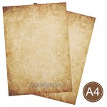 60 Feuilles papier à lettres vintage papier vintage Papier à motif vieux papier DIN A4 100 g m² imprimé Recto-Verso