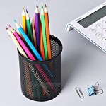 Ogquaton Porte-crayons de pot de crayon de pot de crayon de pot de pot de stylo de support de noir de qualité supérieure