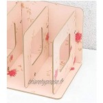 Classeurs Porte-Classeur Fichier Informations Creative Zhaoshunli Fichier en bois Boîte de rangement en bois composite Matériaux Conseil amical design puissant Casiers de rangement Color : Pink