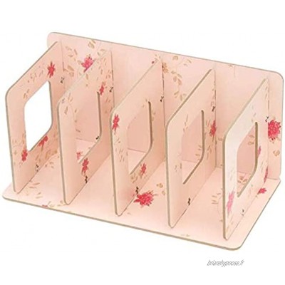 Classeurs Porte-Classeur Fichier Informations Creative Zhaoshunli Fichier en bois Boîte de rangement en bois composite Matériaux Conseil amical design puissant Casiers de rangement  Color : Pink