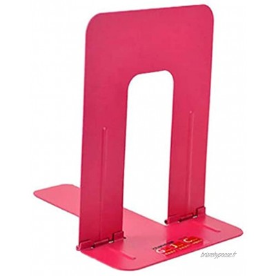 GAOLILI Classeurs Classeur Titulaire du fichier Pliable Livres Holder Heavy Duty Book Ends trapézoïdal Design Bureau de l'école Grand Cadeau Casiers de Rangement Color : Pink