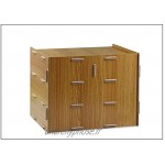 ZHJING Armoire de classement de Bureau Creative 3 Layer A4A5 Type de tiroir de Rangement en Bois Armoire de Rangement de Bureau Large Color : Wood coolor