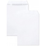 Clairefontaine 8050C Un carton de 250 pochettes blanches auto-adhésives 22,9x32,4 cm 90g en vrac