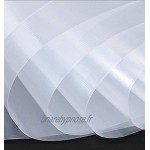 Coollooda Lot de 100 pochettes perforées A4 en polyropylène avec ouverture sur le dessus Transparent 3 C