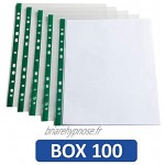 Elba Pochettes transparentes perforées format A4 1 Box of 100