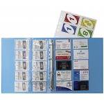 Favorit 100460075 Pochette porte-cartes avec perforations universelles format intérieur 8,5 x 5,4 x10 cm Finition lisse Lot de 10 pièces