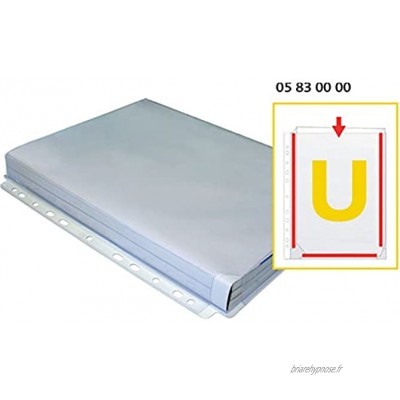 Grafoplas 5830000 – Pochettes PVC Soufflet en U A4 transparent