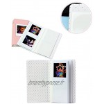 JXE Album photo livre 64 poches pour pellicules Fujifilm Instax Square SQ10.