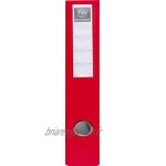 Exacompta réf. 51745E 1 Classeur rembordé PVC 4 anneaux en D de 50 mm sur la 3ème de couverture Dos 70 mm Dimensions extérieures : 32 x 29 cm Format à classer A4 Maxi Coloris : rouge