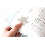 5Pcs Bookmarks de style simple Bookmarks créatifs flocon de neige