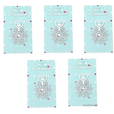 5Pcs Bookmarks de style simple Creative Bookmarks blanc