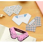6Pcs Bookmarks de marque de collier Creative Bookmarks Pink