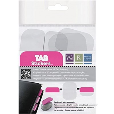 A-Crafts Index Tab Stickers for Customizing Your Tabs 12 Stickers per pkg. 4-Pack