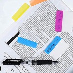 LuLyLu 400 5.1cm Adhesive Tabs Recordable and Repositionable File Tabs for Book Pages Or Markers 20 Sets of 10 Colors