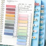 MEYING 400 Pcs Onglets D'Index Notes Autocollantes De Couleur pour Étiquettes Séparateur Pages Recyclables Et Colorées en Pet pour Étiquettes Séparateur