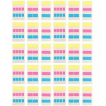 STOBOK 60Pcs Onglets D'index Collants Onglets de Fichiers Fluorescents Drapeaux Brillent dans Le Noir Marqueurs de Page Colorés Repositionnables Inscriptibles Étiquettes pour La Lecture