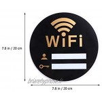 VOSAREA Panneau de protection réseau sans fil avec mot de passe Wi-Fi Pour mur ou porte Pour commerce hôtel ou restaurant