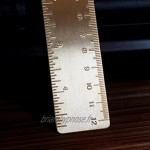 12 cm Échelle vintage durable Laiton Marque-page Règle droite étudiants papeterie – Laiton – Geshiglobal