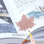 3 Pièces Marque-Page Creux en Métal Marque-Pages de Style Chinois Marque-Page Avec Des Glands Simples Et Élégants pour Lecteur de Cadeaux Amoureux de Livres Dames Enfants et Écrivains