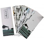 Haijun Lot de 30 marque-pages en papier Motif fleurs et oiseaux