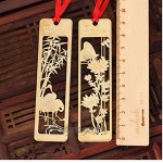 PiniceCore 4pcs Kawaii Beau Style Chinois Vintage Exquis Métal Signet pour Livre Creative 9.2cm * 2.3cm d'or