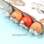 Yusea Marque-page en PVC Motif chat Corgi 3D Animal Butt Marqueur Bureau Fournitures scolaires pour enfants