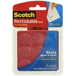 Scotch Restickable Dots-.875 18 Pkg