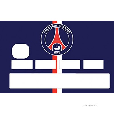 SUPER FABRIQUE Stickers Paris Saint Germain PSG pour Personnaliser Votre Carte Bleue Selon l'envie du Moment