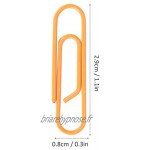 3 BoîTes Trombone 29mm Orange Fil Enduit d'animal Familier Petite éPinglette Mignonne De Forme Portable pour Trier Le Fichier De Factures