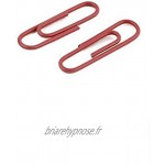 Ogquaton Trombones en métal avec revêtement Plastique Rouge 71 pièces