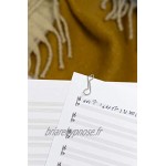 Trombones C036 Motif notes de musique Comme décoration ou marque-page Pour le bureau ou la maison