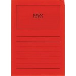ELCO OrdoClassico Chemises à fenêtre – Rouge lot de 10 73695.92