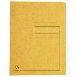 Exacompta Réf. 39999E 1 chemise à lamelle imprimée Iderama en carte lustrée 355 g m² chemise certifiée FSC dimensions 24 x 32 cm pour documents format A4 couleur jaune