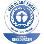 Exacompta Réf. 50252E Paquet de 25 chemises à fenêtre sans plastique Forever® 120 g m² couleurs vives 100% recyclées et certifiées Ange Bleu dimensions 22 x 31 cm couleur bleu clair