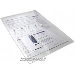 iGadgitz Home U7094 Folder A4 Pochette Plastique Transparent Porte Documents -Clair -6pcs